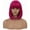 Hot Pink, variant on BERON Wine Red Short Wigs Straight Bob Hair Wigs with Bangs for Women Synthetic Daily Use Wig