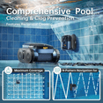 thumbnail image 4 of Lodoba Robotic Pool Vacuum Cleaner, Cordless, Brushless, For Inground Pools, 2.5L Filter Basket (SAT25), 4 of 7