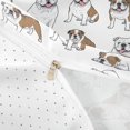 thumbnail image 4 of Homewish Cartoon English Bulldog Bedding,Pet Lover Duvet Cover Full,White,Reversible,3pcs,1 Duvet Cover and 2 Pillowcases, 4 of 6