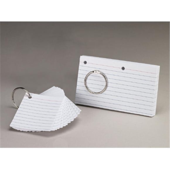 Esselte Corporation ESS63506 Cartes d'Étude Oxford Justflip-It Perforées