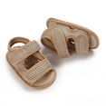 thumbnail image 6 of Zanarzt Baby Boy Sandals Soft Baby Boy Girl Sandals Non Slip Soft Rubber Sole Sandals for Baby Boys Open Toe Outdoor Casual Summer First Walkers Shoes Khaki,US 6, 6 of 7