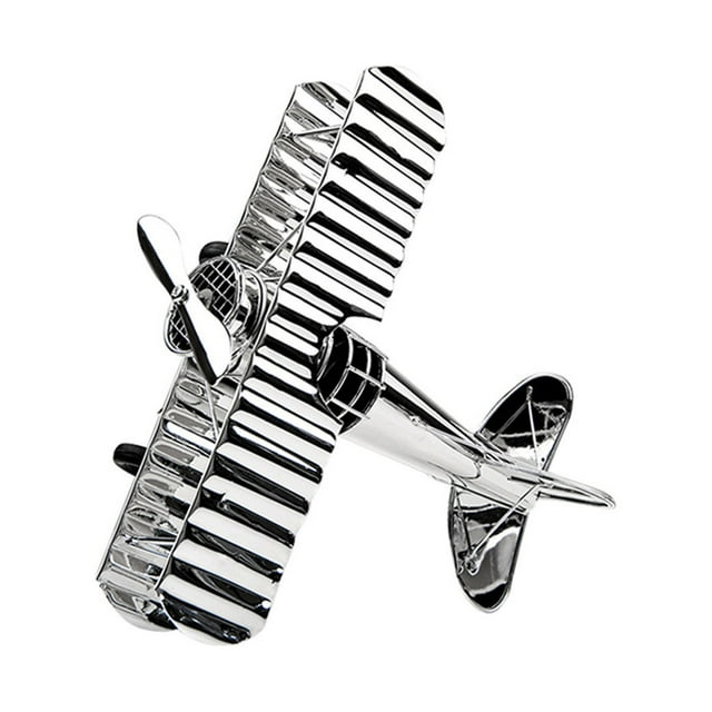 Electroplated Aircraft Model Decoration Personalized for Wine Cabinet, Retro Iron Art for Bookcase Living Room and Bedroom