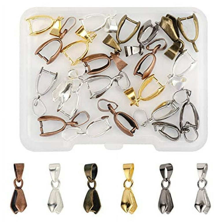 20Pcs Brass Ice Pick Pinch Bails Pendant Clasps Clip Hook for DIY Handmade  Necklace Earrings Jewelry Making Findings Accessories - AliExpress