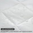 thumbnail image 2 of JPHOME Full Size Quilted Fitted Mattress Pad Cover, 100% Waterproof Mattress Protector, Deep Pocket Fitted 8" - 21", Breathable & Noiseless, Soft and Comfortable (54" x 75", Dark Gray), 2 of 9
