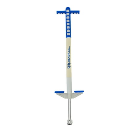 Flybar Foam Maverick Pogo Stick for Kids Age 5 Years & Up, 40 to 80 Lbs. (Blue/White)