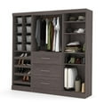 thumbnail image 2 of Pur by Bestar 86" Storage Kit in Bark Gray, 2 of 11