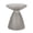 LIGHT GREY, variant on Lightweight Concrete Side Table for Outdoor Patio, MGO End Table with Hourglass Base, 18x18x20.25 Inches, Light Grey