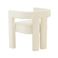 thumbnail image 3 of TOV Furniture Sloane Cream Velvet Upholstered Dining Chair, 3 of 7