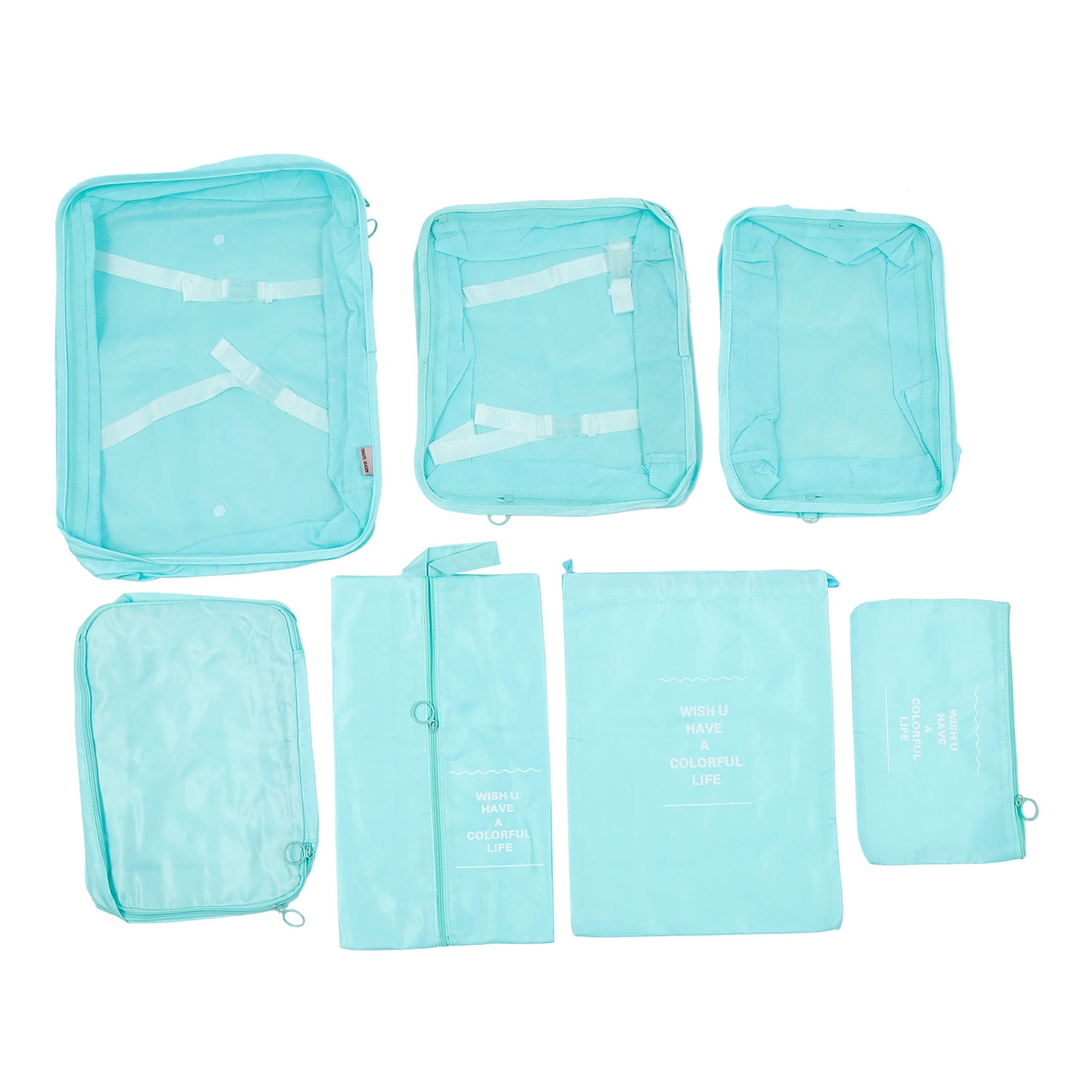 WHAMVOX Clothing Laundry Bag Storage Bag Packing Cubes 41X32.5X11CM Sky-blue
