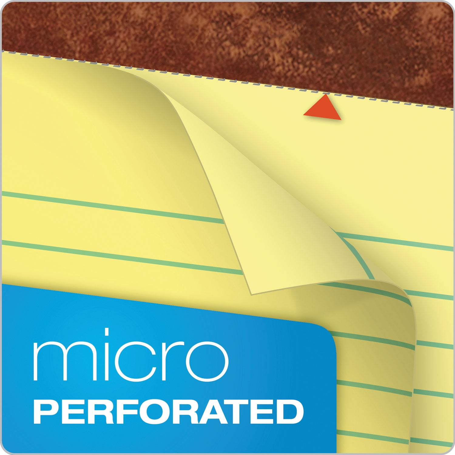"The Legal Pad" Ruled Perforated Pads, Wide/legal Rule, 50 Canary-Yellow 8.5 X 11.75 Sheets, Dozen