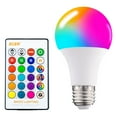thumbnail image 2 of Bombilla de lámpara LED RGB Yuyangstore 2 Piezas Que Cambia de Remoto Tienda de Lámparas de lámpara Diurna Bombilla de 2 piezas, 2 of 8