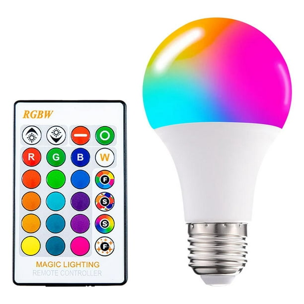 2 pièces RGB LED ampoule couleur changeante télécommande lumière du jour  étape 