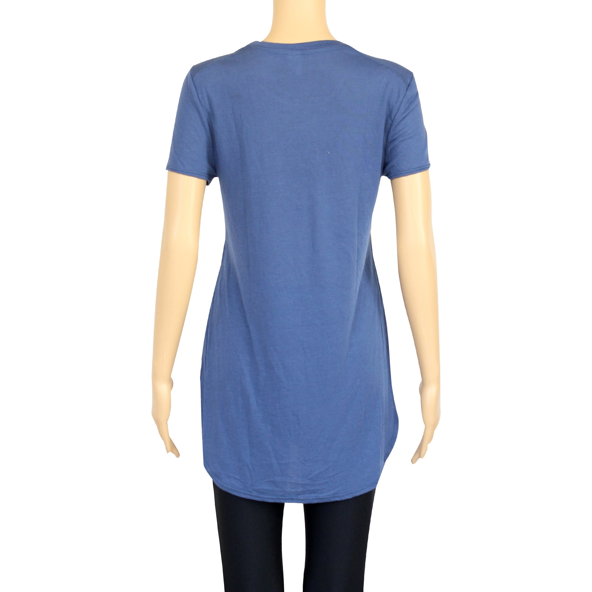 Women's Tech Stretch Casual Short-Sleeve Crew Neck T-Shirt Blue - S