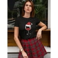 thumbnail image 2 of Christmas Wine Women Shaped T-Shirt, Female Medium, 2 of 4