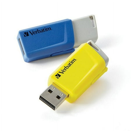 UPC: 0023942703761 | Verbatim VER70376 16GB Store n Click Flash Drive 2 / Pack Blue Yellow