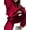 Red, variant on Womens 2 Piece Lounge Hoodies and Cargo Pants Sets Fall Fashion Clothes Airport Travel Pants Tracksuits Red M