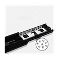 thumbnail image 3 of Qtmnekly Cabinet Thickened 3-Section Buffer Mute Drawer Slide Rail Damping Wardrobe Door 3-Section Track cold rolled steel Black, 3 of 6