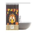 thumbnail image 2 of WOPOP Thanskgiving Day Shower Curtain, Beautiful Turkey with Pumpkin and Red Maple Polyester Fabric Shower Curtain Bathroom Sets with Hooks 60x72 Inches, 2 of 3
