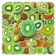 thumbnail image 1 of Pegatinas de vinilo con estampado de kiwis, resistentes al agua, estilo anime, 50 unidades/lote, 1 of 5