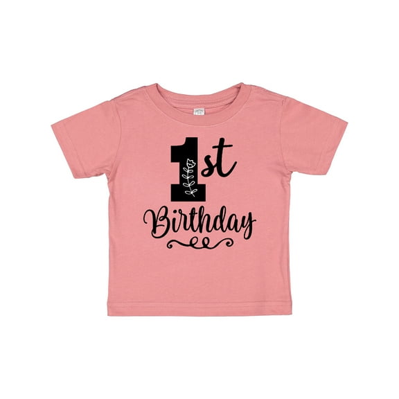 Inktastic 1st Birthday One Year Old Girls Girls Baby T-Shirt