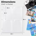 thumbnail image 2 of Dunwell Photo Sleeves For 3-Ring Binder, (3.5x5, 100 Pack) For 800 Pictures, Each Photo Page 2 of 11
