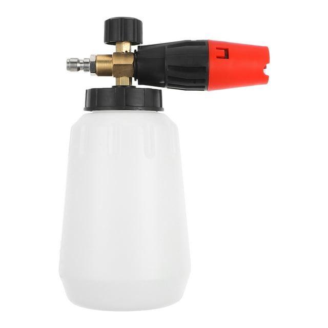 Shisuyan Pulvérisateur de Lavage de Voiture en Mousse 1L Réglable pour Laveuse à Pression avec Buse de 1,2mm Accessoire de Savon Haute Pression