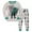 Green1, variant on WOYY Toddler Boys Cotton Pajamas Soft Long Sleeve T Shirt Pants Sleepwear, Sizes 2-3T