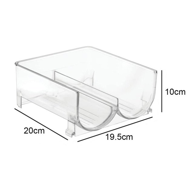 Support Empilable pour Bouteilles de Vin Durable et Épais, Support de Rangement pour Bouteilles avec Boucle, Support de Bouteilles de Boissons 2 2 Compartiments