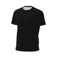 thumbnail image 6 of Wukai Black Print Men's Short-Sleeved Mesh T-Shirt,Quick-Dry Short Sleeve Workout T-Shirt-X-Large, 6 of 8