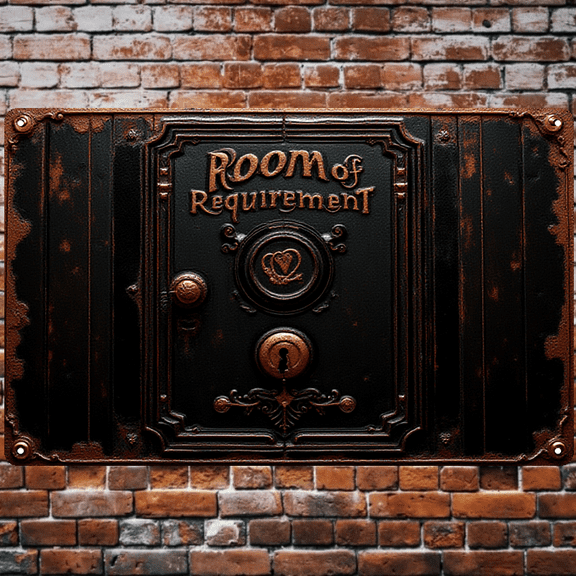 8x12 Inch Tin Sign - Room of Requirement Design, Perfect for Wall, Bar, Unique Decor - High - Quality Tin Signs