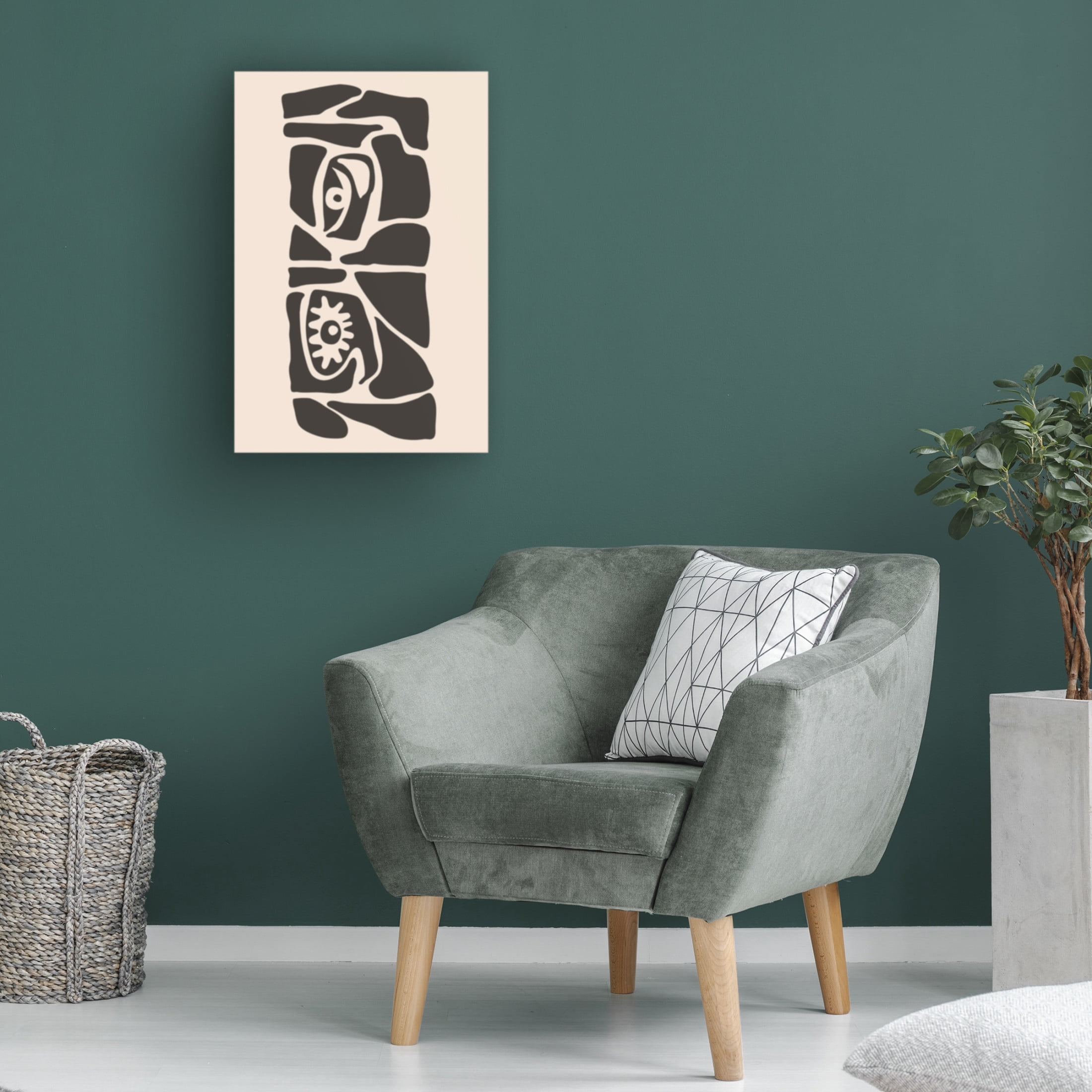 Trademark Fine Art jay stanley Abstract Face Series 6 Canvas Wall Art