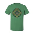 thumbnail image 2 of Wild Bobby, Colorful Celtic Style Knot Leaves, Men Graphic Tees, Kelly, 4XL, 2 of 3