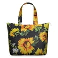 thumbnail image 1 of Sac de Voyage Léger à Fleurs Rétro Tournesol, Sangle Réglable, pour Voyage d'Automne, 1 of 5