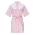 thumbnail image 2 of KYAIGUO 2-14T Kids Girls Satin Robes Toddler Spring Silky Solid Color Short Kimono Bathrobe Summer Wedding Birthday Lightweight Nightgown Baby Loungewear Party Spa Sleepwear, 2 of 9