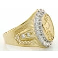 thumbnail image 3 of JackAni 14k Solid Yellow Gold CZ Accented Men's Aries Zodiac Ring, 3 of 5
