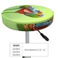 thumbnail image 4 of Round Bar Stool Seat Covers, Flying Frog On Branch Elastic Round Chair Cover Stool Seat Slipcover Bar Stool Cushions Round Pad for 12-14 inch, 4 of 7