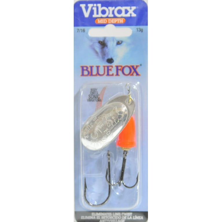 Blue Fox Super Vibrax Classic Spinner - Silver Hot Pink - 7/16 oz.