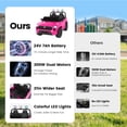 thumbnail image 2 of 24V Ride On Car for Kids, Licensed Toyota Tacoma 2 Seater Battery Powered Ride On Truck Toy with Remote Control, 4 Wheel Suspension, Colorful Lights, Music, Electric Car for Boys Girls 3–8, Pink, 2 of 12