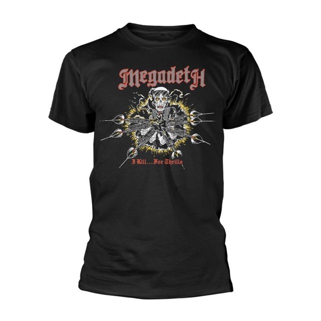 Megadeth Adult Killing For Thrills Back Print T-Shirt