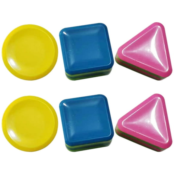 UPOUART 6Pcs Multi Functional Geometric Rhythm Shakers Plastic Percussion Instruments for Music and Shape Recognition