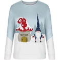 thumbnail image 3 of GHSDFBB Chandails de Noël pour Femmes Mode Loisirs Imprimé Graphique Manches Longues Hauts Mignons Chandail en Molleton Col Rond Cadeau de Noël, 3 of 5