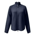 thumbnail image 6 of Ediodpoh Cardigan Sweaters for Women Sweater Coat Casual Zip up Stand Collar Long Sleeve Outerwear Navy, 6 of 7