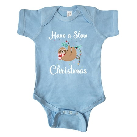 

Inktastic Sloth Slow Christmas Outfit Gift Baby Boy or Baby Girl Bodysuit