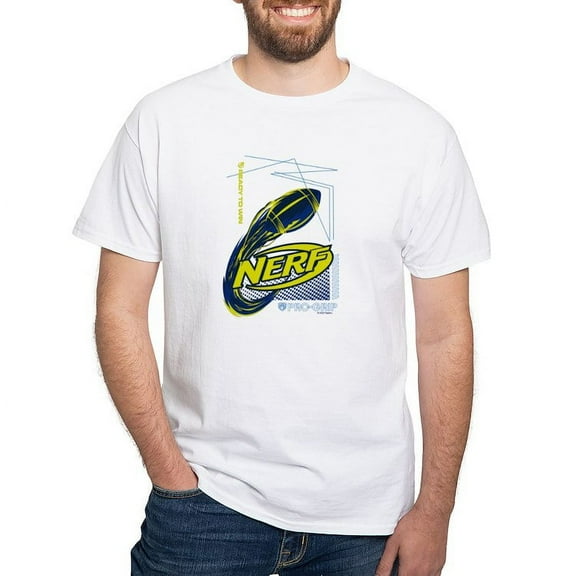 CafePress - Nerf Ready To Win T Shirt - Men's White Classic Cotton T-Shirts