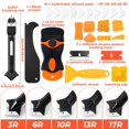 thumbnail image 2 of 33 count  Caulking Tool Kit Set 3 in 1 Caulk Remover & Grout  with Pads 2 in 1 Razor  Scraper with  Sealant Finishing Tools for Kitchen Bathroom Sink Window Floor, 2 of 6