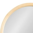 thumbnail image 3 of Kate and Laurel Talma Boho Tall Arched Wall Mirror, 20 x 36, Natural, Modern Arch Mirror with Solid Poplar Wood Frame and Rounded Frame Profile, 3 of 8