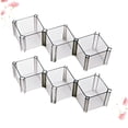 thumbnail image 2 of 6 cajas organizadoras prácticas para guardar calcetines y ropa interior con cajón de celosía para el hogar (gris), 2 of 5