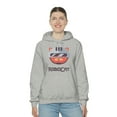 thumbnail image 6 of Unisex Heavy Blend™ Hooded Sweatshirt ROBOCAT is A robot resembling a cat, 6 of 9
