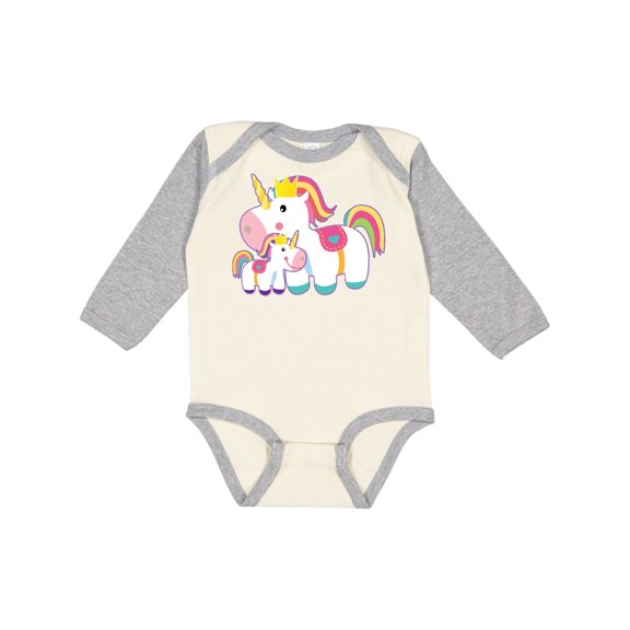 Inktastic Unicorn Lover Mom Daughter Grandma Grandchild Girls Long Sleeve Baby Bodysuit