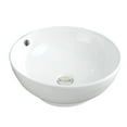 thumbnail image 2 of Karran Usa Vc-410 Valera 16-5/8" Circular Vitreous China Vessel Bathroom Sink - White, 2 of 5